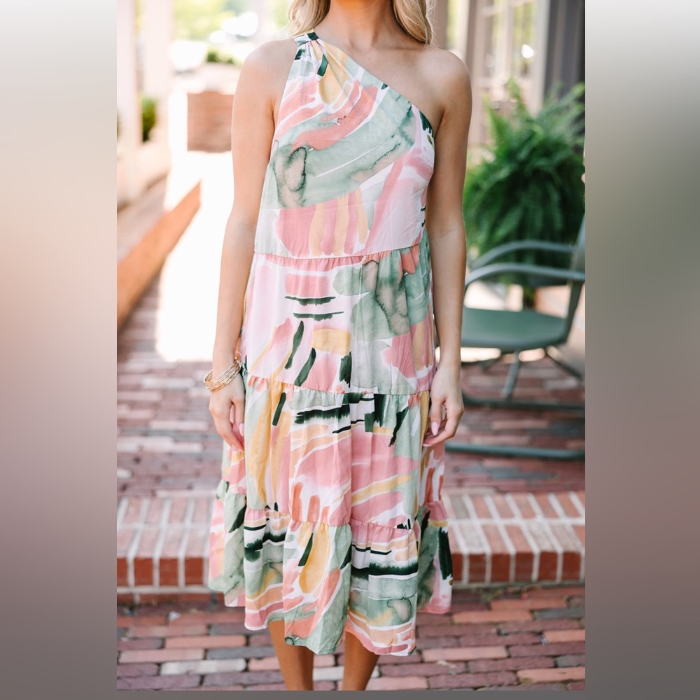 SHOP THE MINT | LOVE FOLLOWS SAGE GREEN MIDI DRESS | MEDIUM